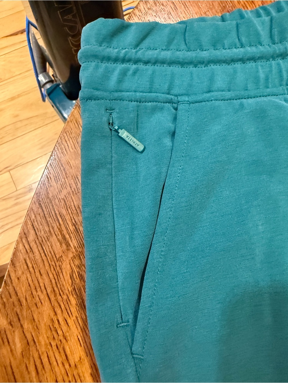 Athleta Cropped Wide-Leg Drawstring Pants in Teal Green - Picture 11 of 11